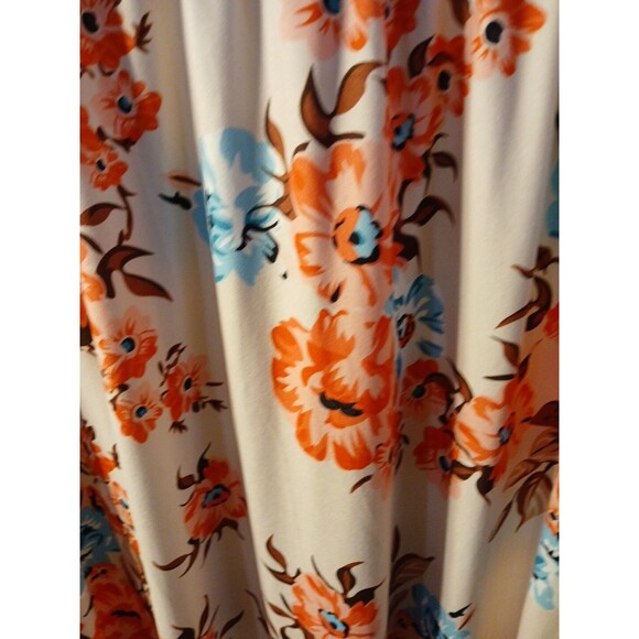 Blue Time- 3/4 Sleeve Pink/ Floral  Long Maxi Dress Womens Xlg  NWT SUPER CUTE - Picture 11 of 16